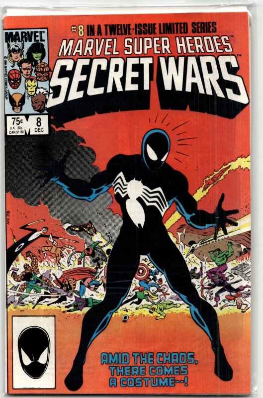 Marvel Super Heroes Secret Wars #8 (Marvel Comics, 1984), raw, ungraded comic book — front cover
