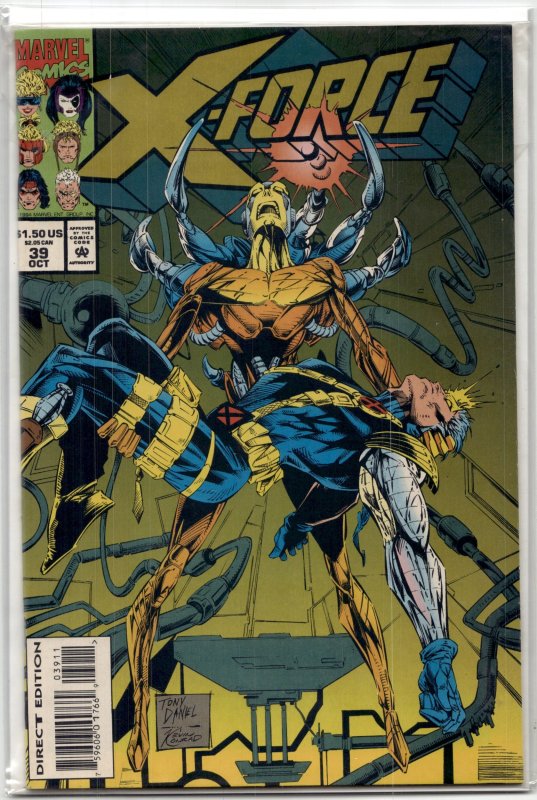 X-Force #39 (Marvel Comics, 1994), raw, ungraded comic book — front cover