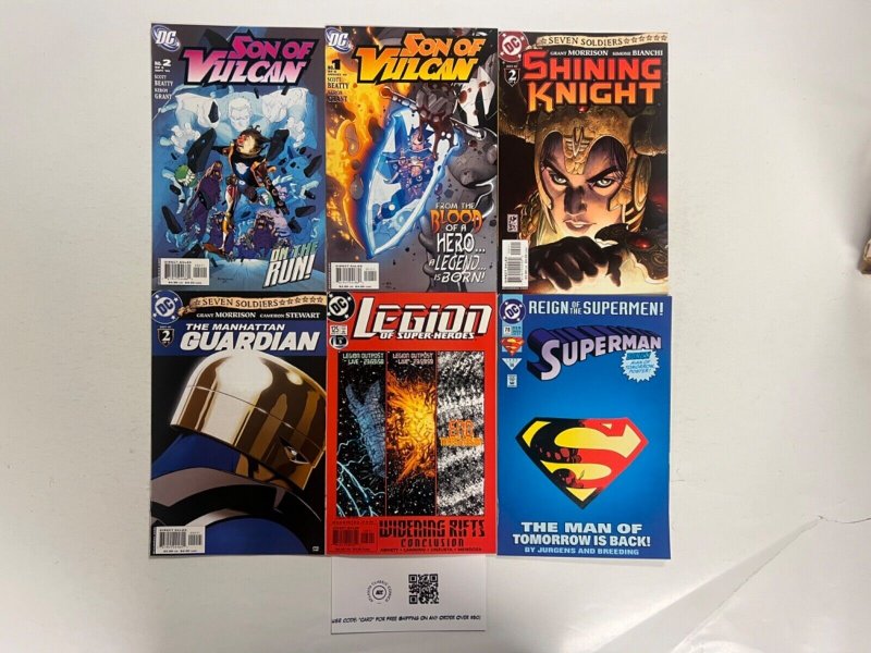 6 DC Comics Son of Vulcan # 1 2+S.S. # 2 2+Superman # 78+Legion # 125 102 JS47, raw, ungraded comic book — front cover