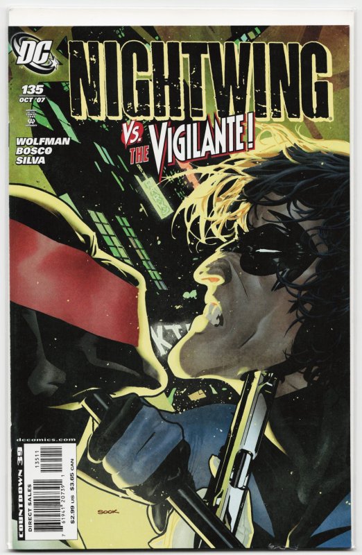 Nightwing #135 (DC Comics, 2007), raw, ungraded comic book — front cover
