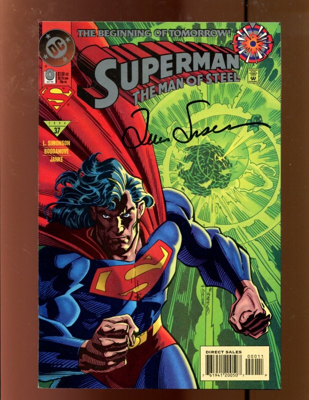Superman: Man of Steel #0 (DC Comics, 1994), raw comic book in 9.0 condition — front cover