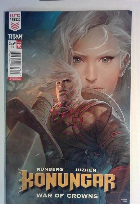 2013 Konungar: War of Crowns #3 (Titan Comics, 2013), raw comic book in NM condition — front cover