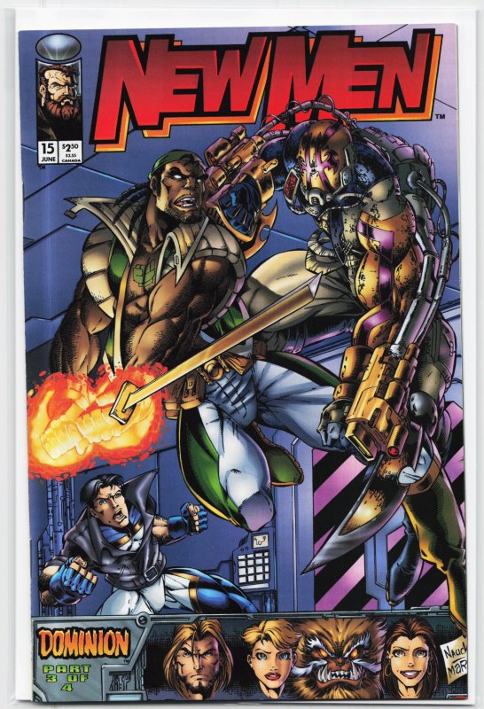 NewMen #15 (1995), raw, ungraded comic book — front cover