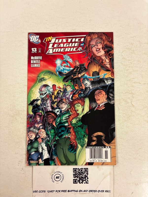 Justice League of America #13 (DC Comics), raw comic book in NM condition — front cover