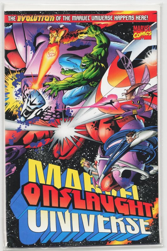 Onslaught: Marvel Universe (1996) (Marvel Comics, 1996), raw, ungraded comic book — front cover