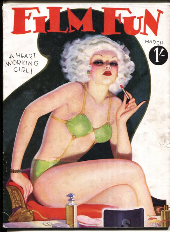 MAG: Film FUN March 1935-Enoch Bolles--Spicy GLAMOUR-PIN-UPS-British Variant-... (1935), raw, ungraded comic book — front cover