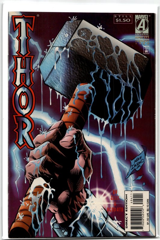 Thor #494 (Marvel Comics, 1996), raw, ungraded comic book — front cover