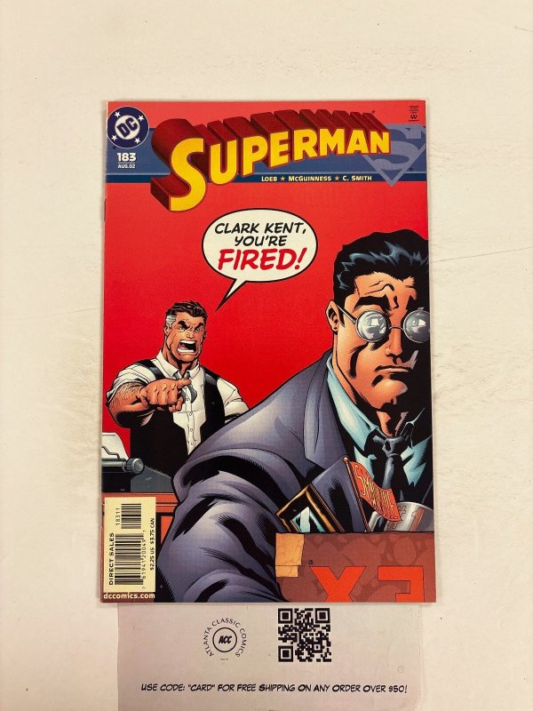 Superman #183 (DC Comics), raw comic book in NM condition — front cover