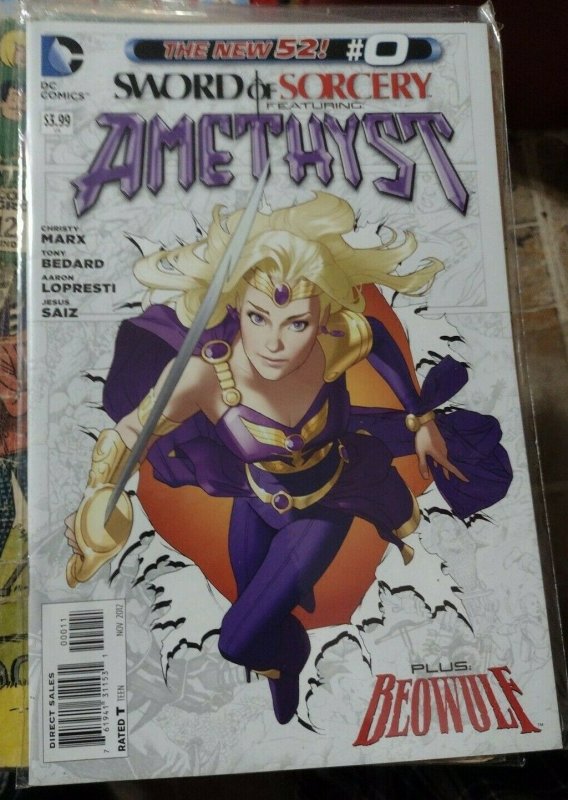 Amethyst #0 (DC Comics, 2012), raw, ungraded comic book — front cover