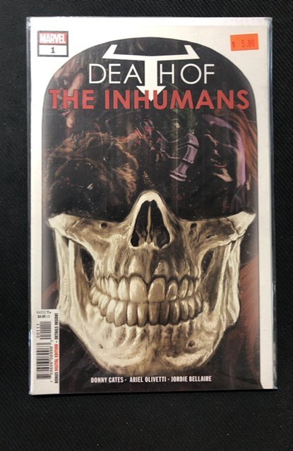 Death of the Inhumans #1 (2018), raw, ungraded comic book — front cover