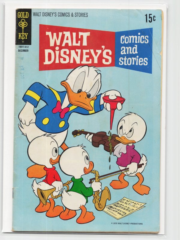 Walt Disney's Comics and Stories #363 (Gold Key, 1970), raw, ungraded comic book — front cover