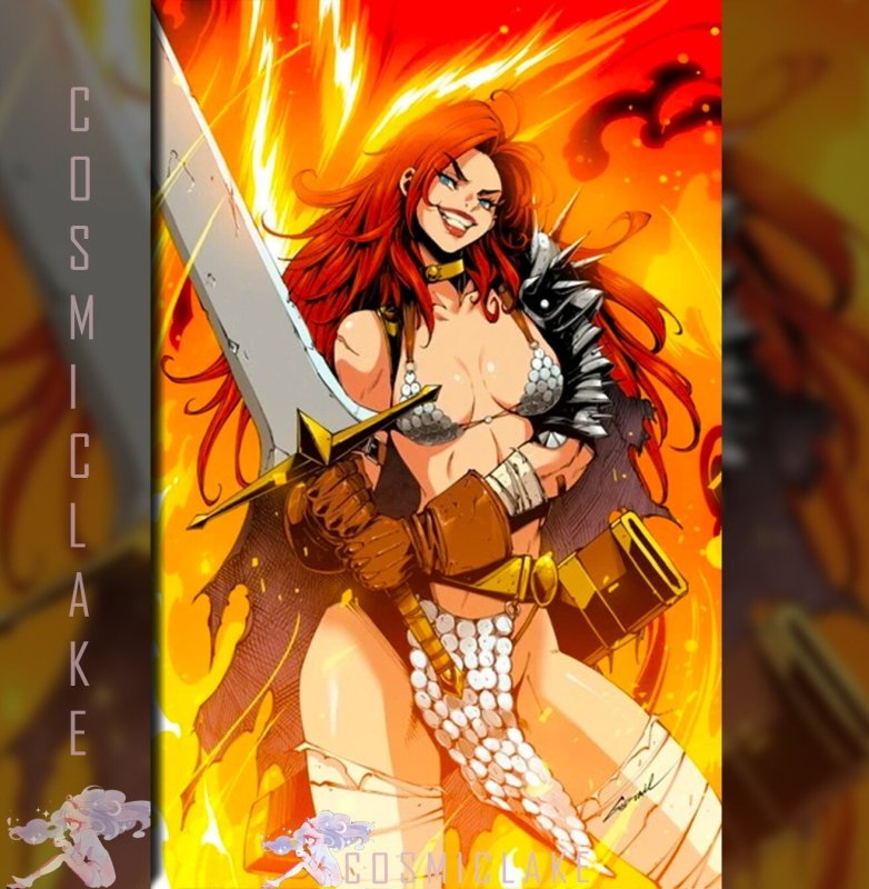 Red Sonja She Devil with a Sword #6, raw, ungraded comic book — front cover