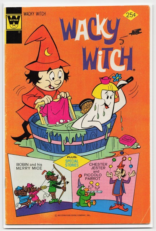 Wacky Witch #16 (Gold Key, 1974), raw, ungraded comic book — front cover