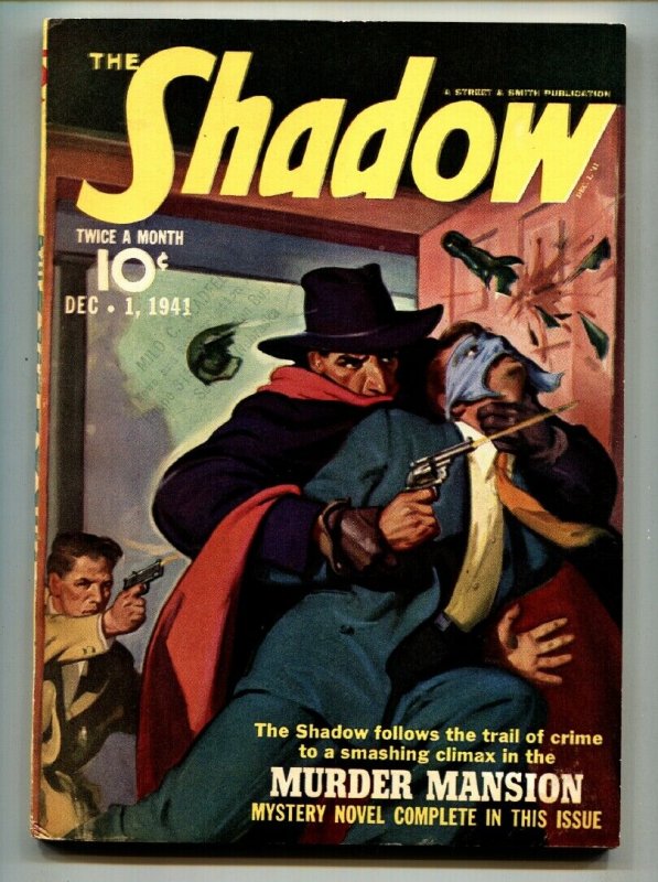 Shadow 1941 DEC 1-high Grade- Street AND Smith-Rare Pulp vf+ (1941), raw, ungraded comic book — front cover