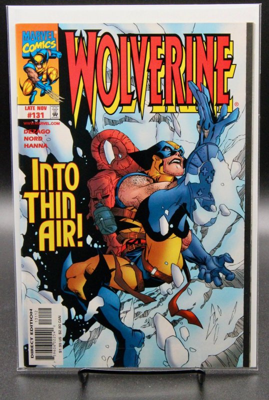Wolverine #131 (Marvel Comics, 1998), raw comic book in NM condition — front cover