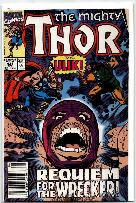 The Mighty Thor #431 (Marvel Comics, 1991), raw, ungraded comic book — front cover