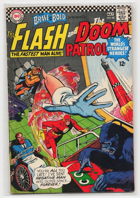 The Brave and the Bold #65 (DC Comics, 1966), raw, ungraded comic book — front cover