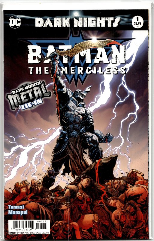 Batman: The Merciless (2017) Batman (DC Comics, 2017), raw, ungraded comic book — front cover
