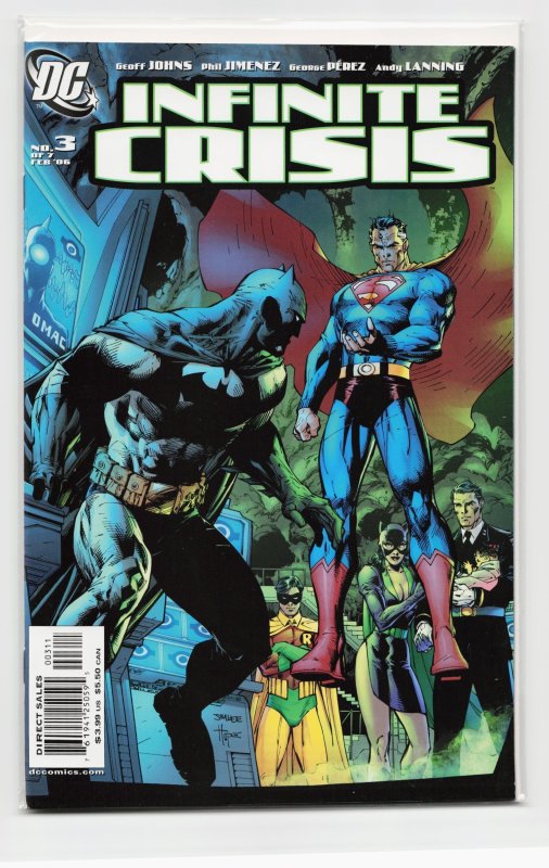 Infinite Crisis #3 (DC Comics, 2006), raw, ungraded comic book — front cover