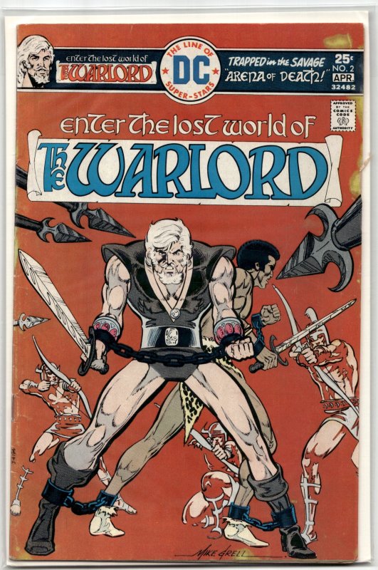 Warlord #2 (DC Comics, 1976), raw, ungraded comic book — front cover