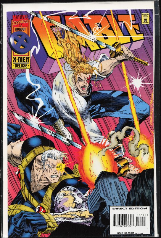 Cable #22 (Marvel Comics, 1995), raw, ungraded comic book — front cover