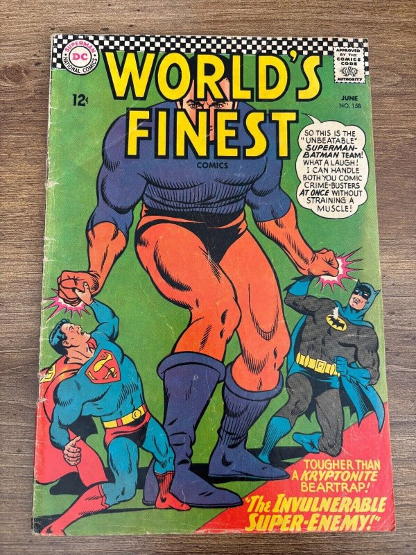 World's Finest Comics #158 (DC Comics, 1966), raw comic book in VG/FN condition — front cover