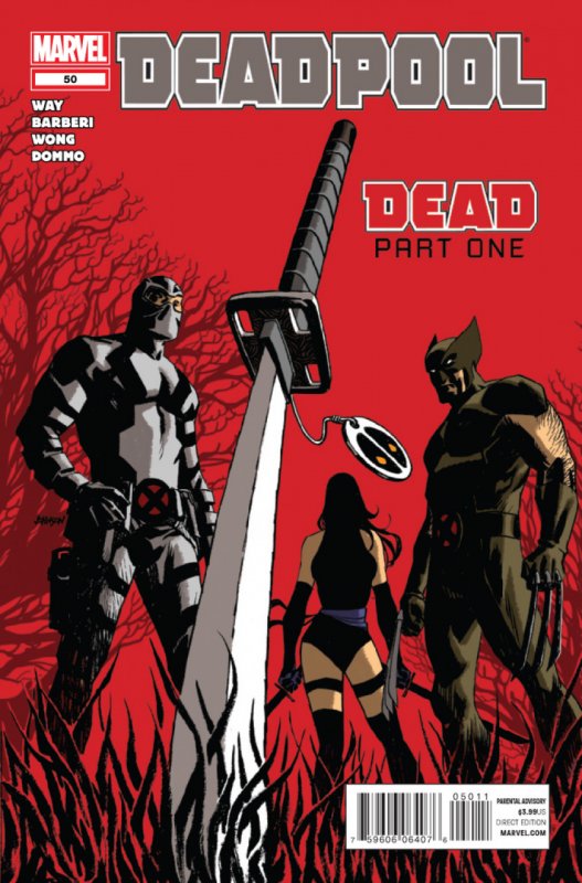 Deadpool (2008) #'s 50 51 52 53 54 Complete VF+ (8.5) "Dead" Set Daniel Way (2008), raw comic book in VF+ 8.5 condition — front cover