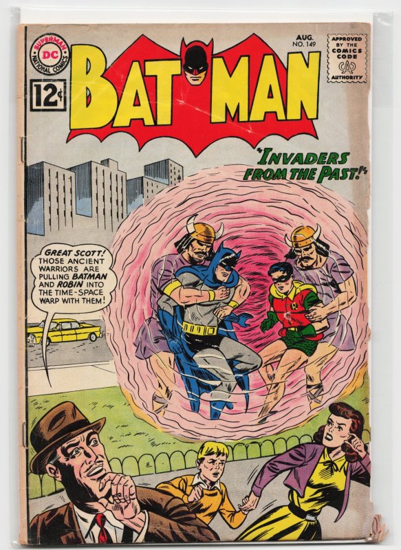 Batman #149 (DC Comics, 1962), raw, ungraded comic book — front cover