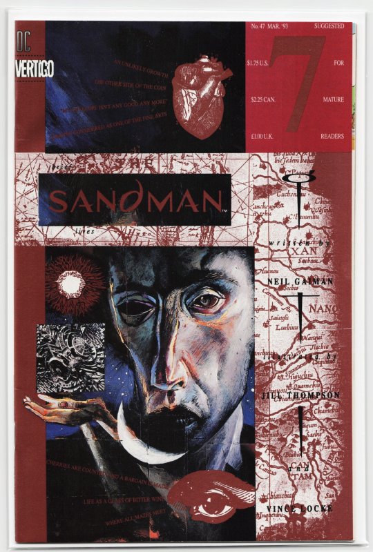 The Sandman #47 (DC Comics, 1993), raw, ungraded comic book — front cover