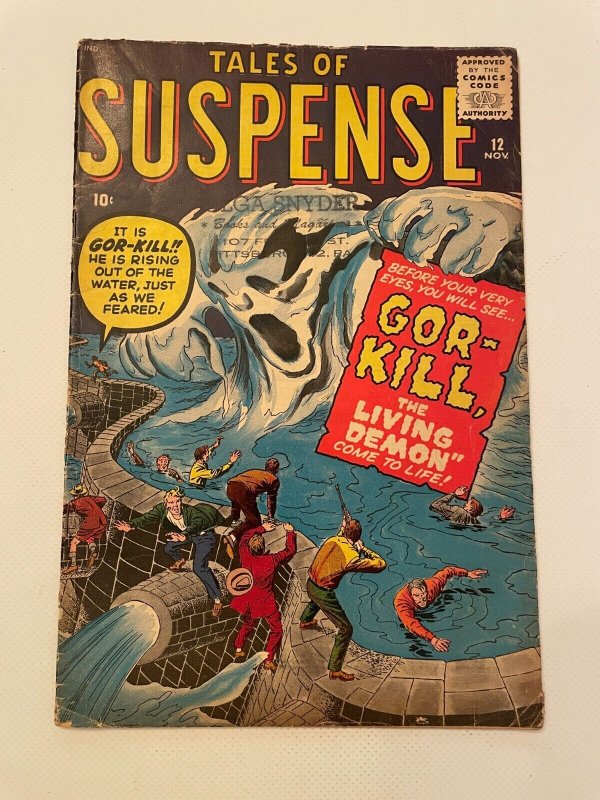 Tales of Suspense #12 (Marvel Comics), raw comic book in VG/FN condition — front cover
