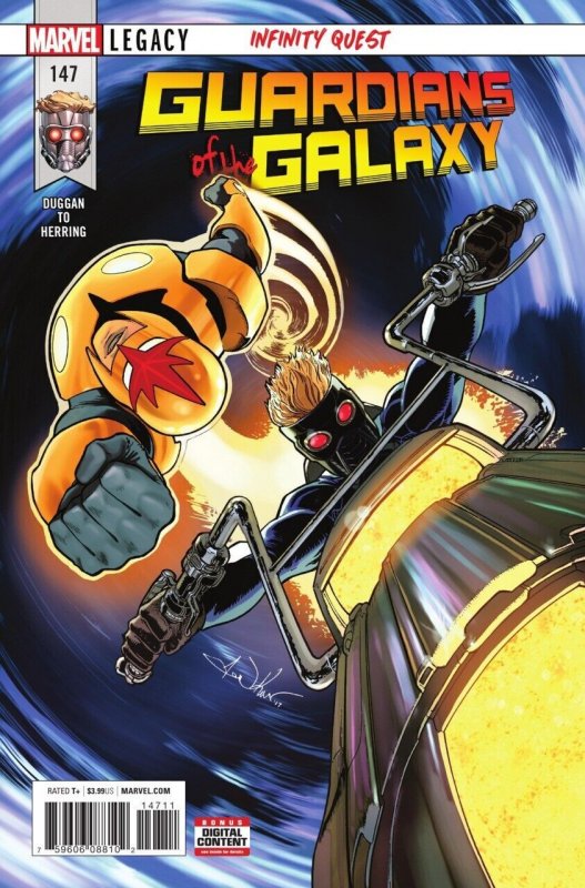 Guardians of the Galaxy #147 (Marvel Comics, 2017), raw comic book in NM condition — front cover