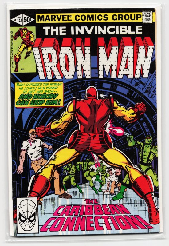 Iron Man #141 (Marvel Comics, 1980), raw, ungraded comic book — front cover