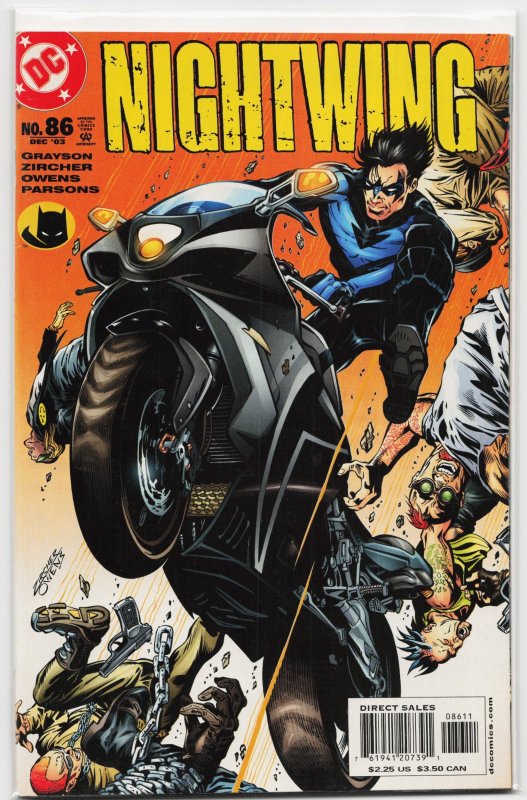 Nightwing #86 (DC Comics, 2003), raw, ungraded comic book — front cover