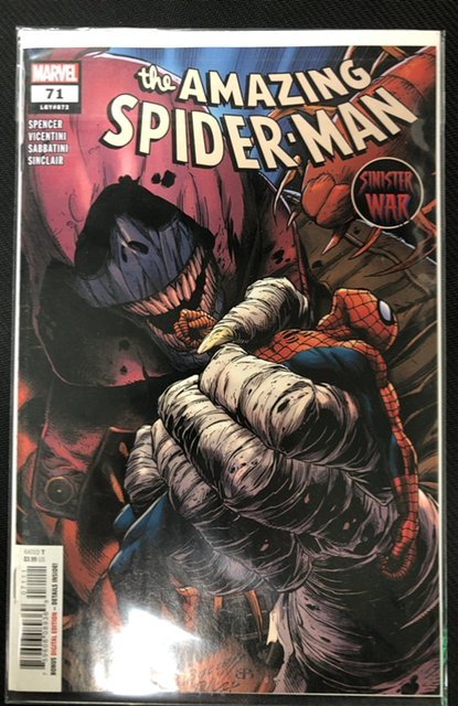 The Amazing Spider-Man #68 (Marvel Comics, 2021), raw, ungraded comic book — front cover