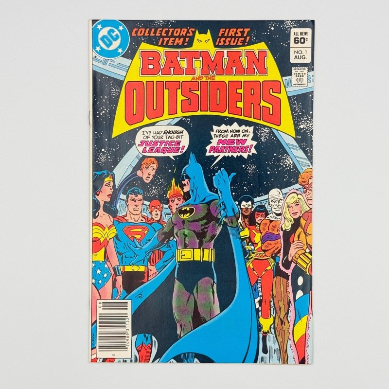 Batman and the Outsiders #1 (DC Comics, 1983), raw, ungraded comic book — front cover