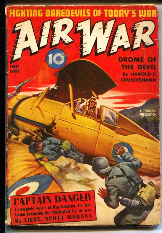 Air War #1, raw, ungraded comic book — front cover