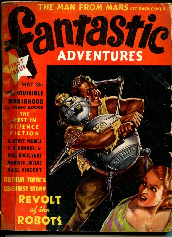 Fantastic Adventures #1, raw comic book in VG condition — front cover