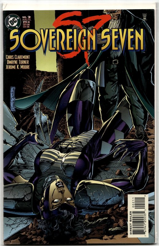 Sovereign Seven #2 (1995), raw, ungraded comic book — front cover