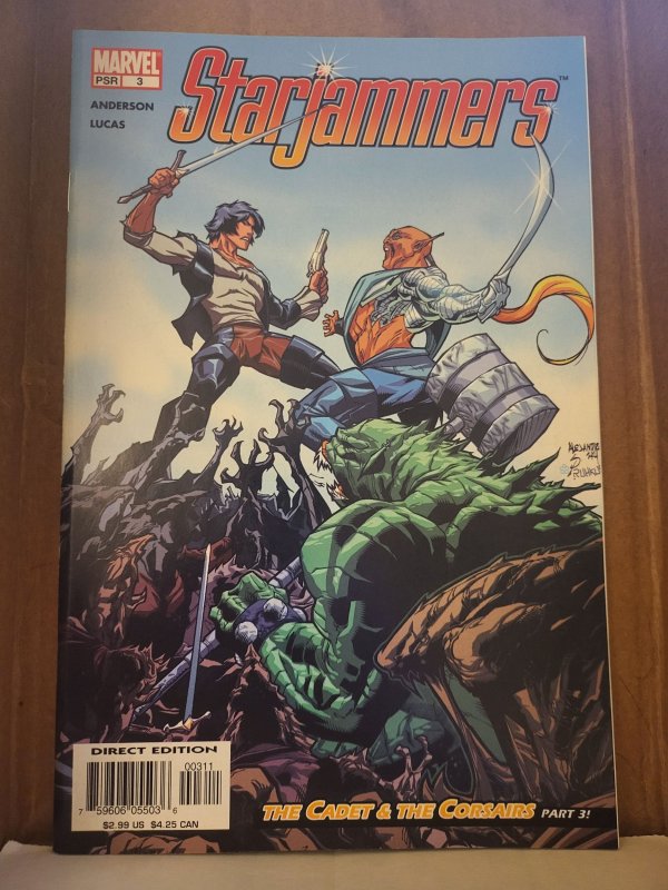 Starjammers #3 (Marvel Comics, 2004), raw, ungraded comic book — front cover