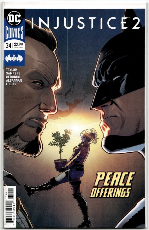 Injustice 2 #34 (2018), raw, ungraded comic book — front cover