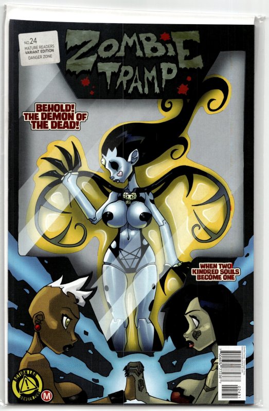Zombie Tramp #24 (Action Lab Entertainment, 2016), raw, ungraded comic book — front cover