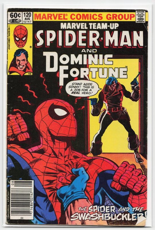 Marvel Team-Up #120 (Marvel Comics, 1982), raw, ungraded comic book — front cover