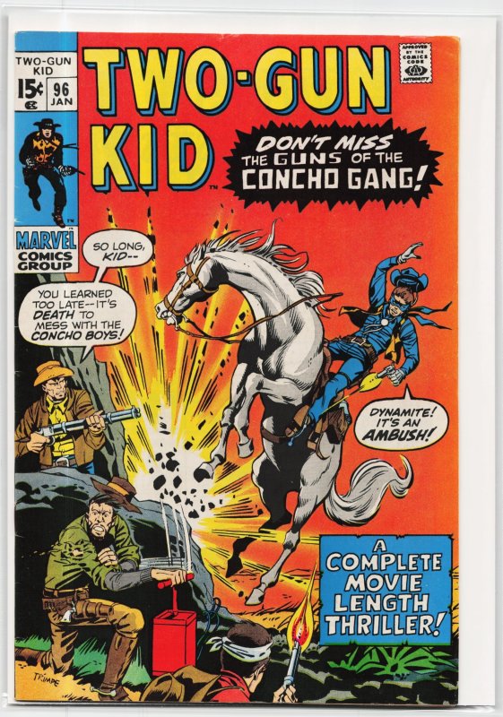 Two-Gun Kid #96 (Marvel Comics, 1971), raw, ungraded comic book — front cover