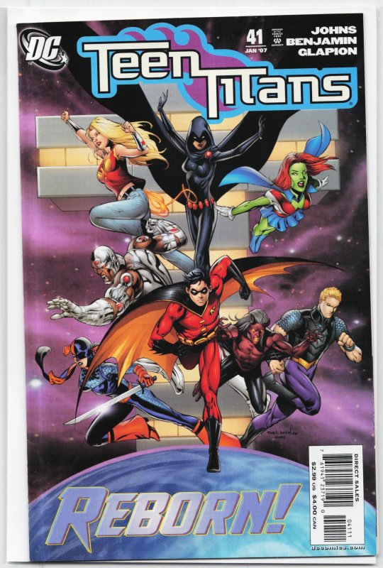 Teen Titans #41 (DC Comics, 2007), raw, ungraded comic book — front cover