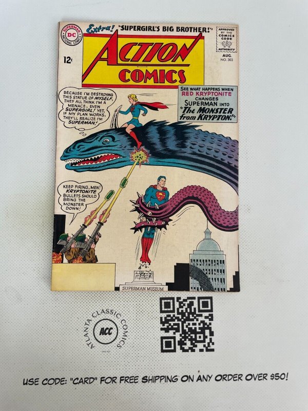 Action Comics #303 (DC Comics), raw comic book in VF condition — front cover
