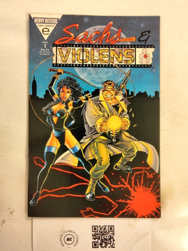 Sachs & Violens #1, raw comic book in NM condition — front cover