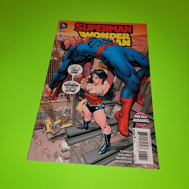 2016 Superman Wonder Woman 26 Neal Adams Variant Cover Thrown Building Vf-Nm (2016), raw comic book in NM condition — front cover