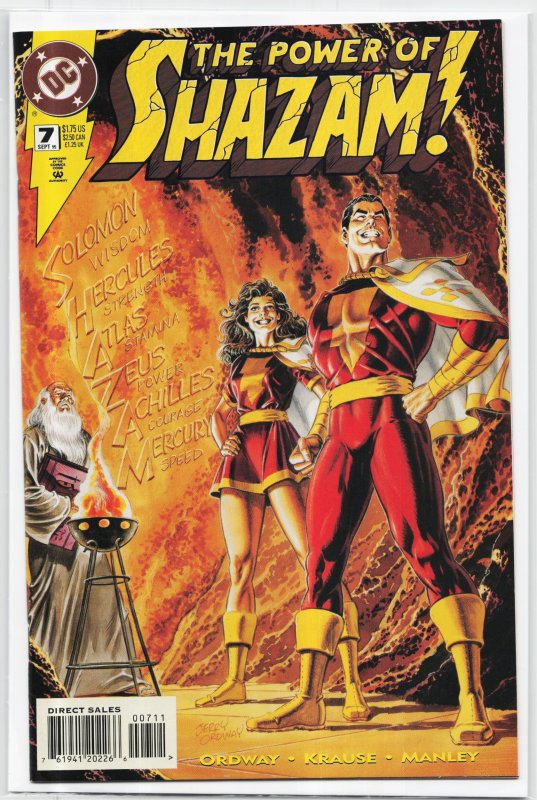 The Power of Shazam! #7 (DC Comics, 1995), raw, ungraded comic book — front cover