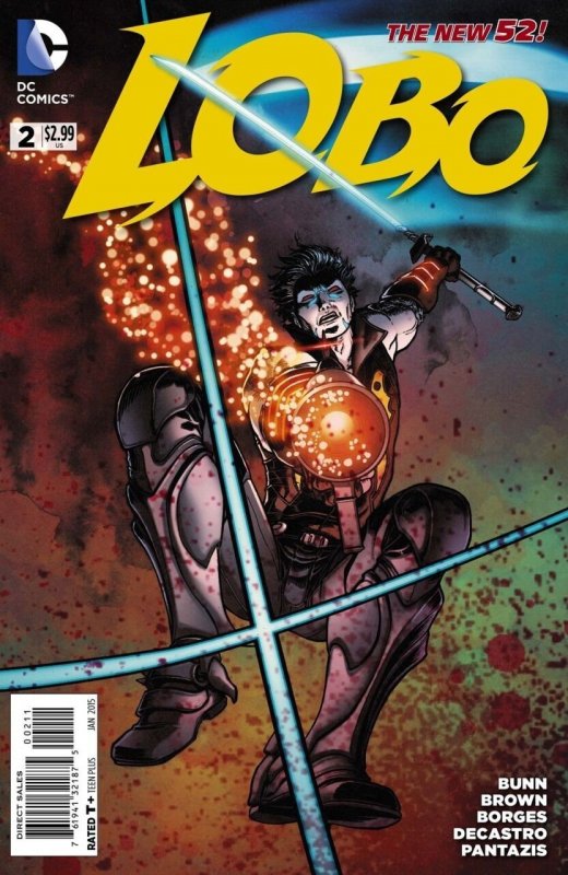 Lobo #2 (DC Comics, 2014), raw comic book in VF/NM condition — front cover