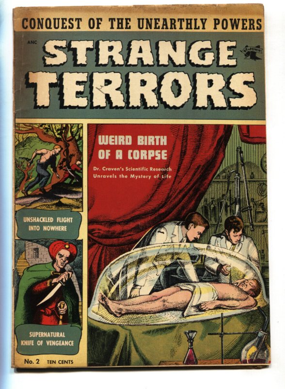 Strange Terrors #2 - 1952 - St. John - VG - Comic Book (St. John Publications, 1952), raw comic book in VG condition — front cover